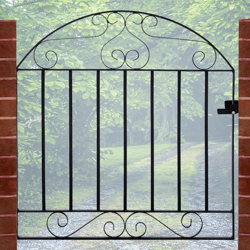 Heavy duty metal garden gate - garden,
