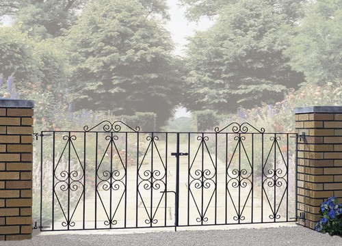 Stira scroll driveway gates - scroll,