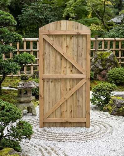 6ft featheredge garden - garden, gate