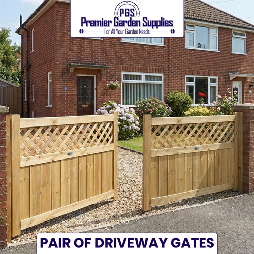 Driveway gates with lattice - gates,