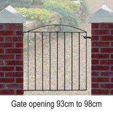 METAL GARDEN GATE BLACK